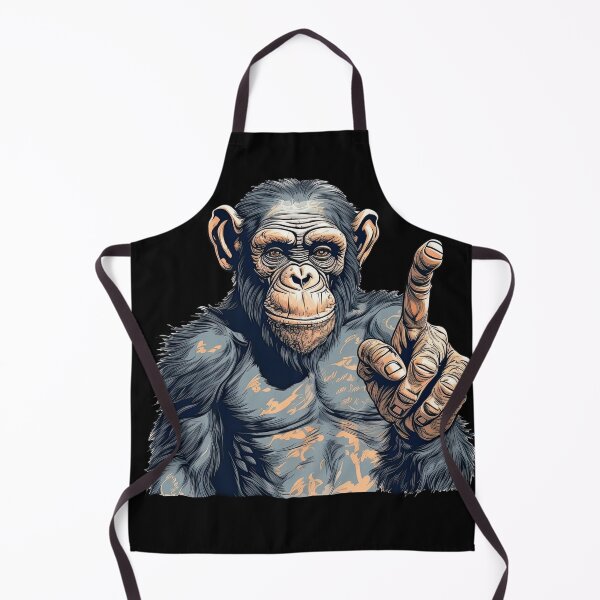 Item preview, Chimpanzee Courage Defiant Primate Goes Fearless designed and sold by DooodleGod.