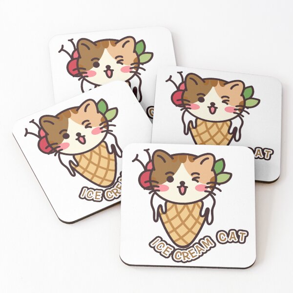 Item preview, Cat miaw,cat miaw love,Cute Cat Miaw,Ice Cream Cat designed and sold by Lychee Design.