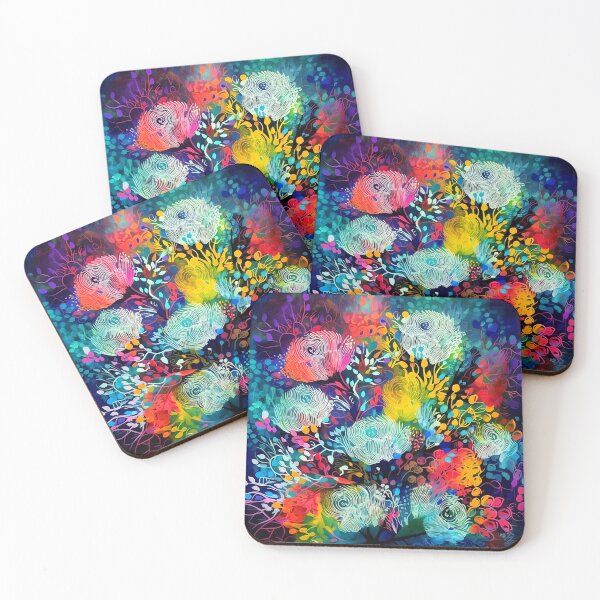 Item preview, Countrystyle abstract florals 6 designed and sold by Art by Lilia.