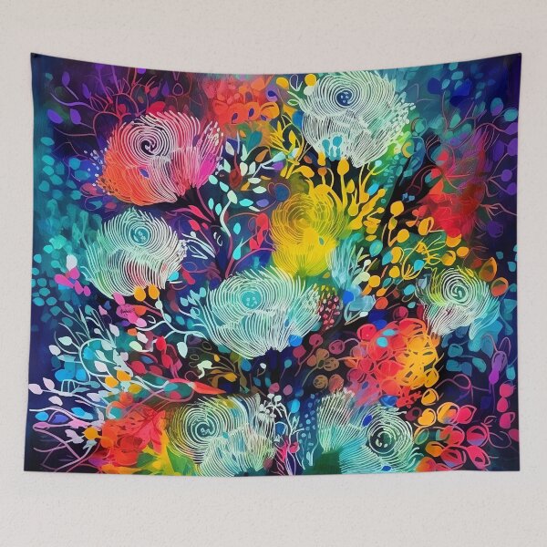 Item preview, Countrystyle abstract florals 6 designed and sold by Art by Lilia.
