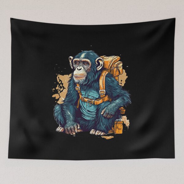 Item preview, Wilderness Chic: Sporty Chimpanzee Gear designed and sold by DooodleGod.