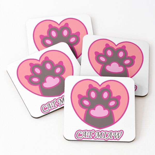 Item preview, Cat miaw,cat miaw love,Cat Paw,Paw Print designed and sold by Lychee Design.