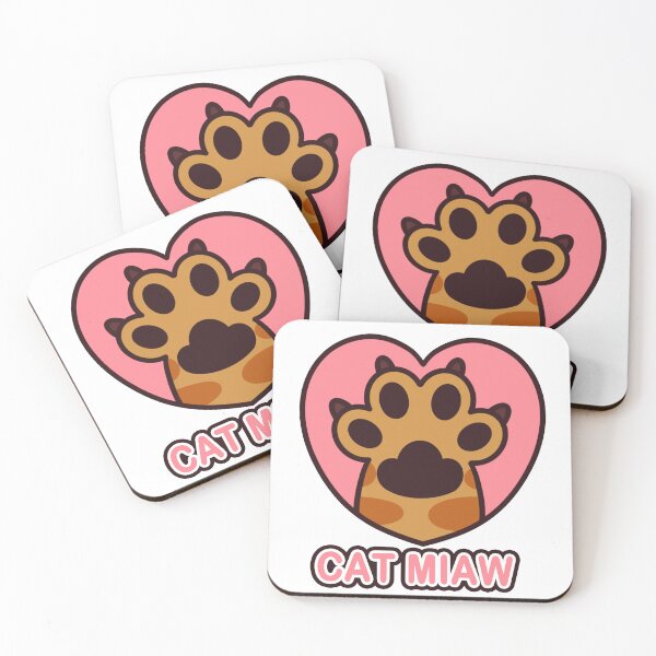 Item preview, Cat miaw,cat miaw love,Cat Paw,Paw Print designed and sold by Lychee Design.