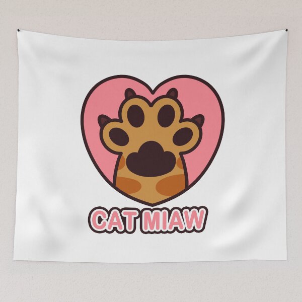 Item preview, Cat miaw,cat miaw love,Cat Paw,Paw Print designed and sold by Lychee Design.