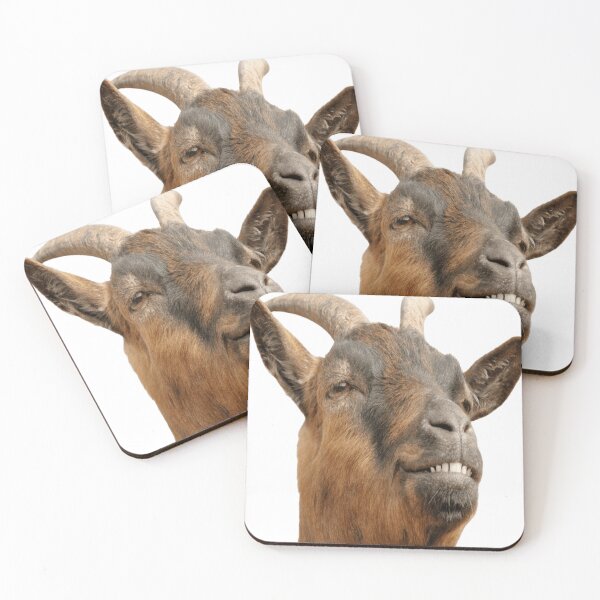 Item preview, smiling japanese mountain goat head designed and sold by DejoStro58.