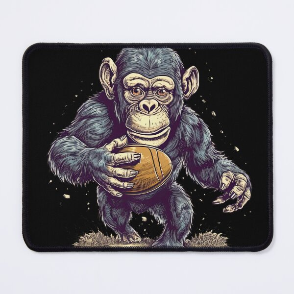 Item preview, Chimp American Football: Hilarious + Team Spirit designed and sold by DooodleGod.