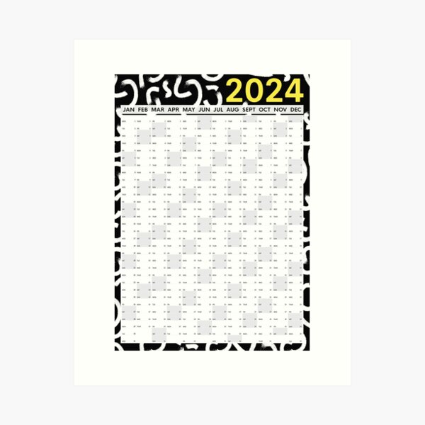 The 2024 calendar is here!! A years worth of prints 🥹. The best thing