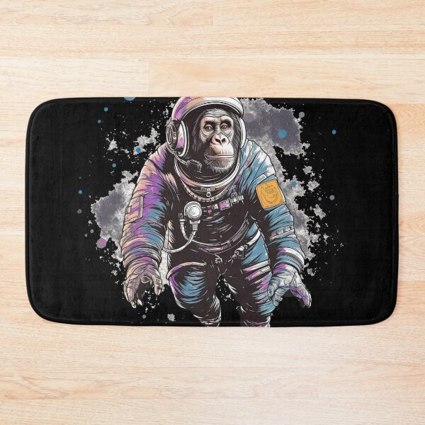 Item preview, Chimpanzee Soaring Weightlessly in Cosmic Abyss designed and sold by DooodleGod.