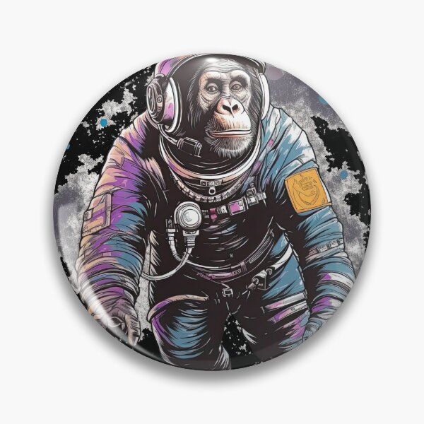 Artikelvorschau, Chimpanzee Soaring Weightlessly in Cosmic Abyss entworfen und verkauft von DooodleGod.