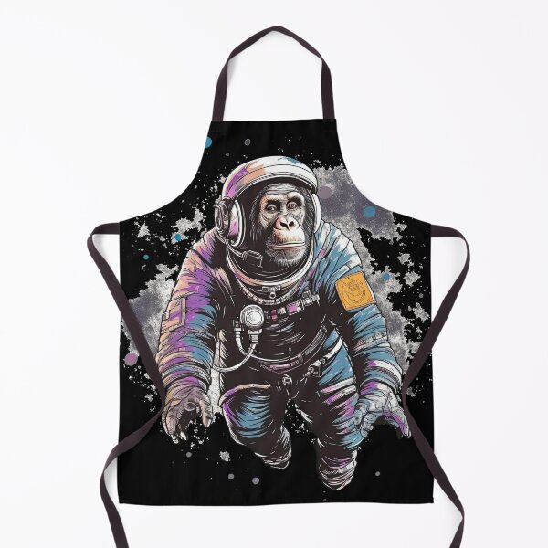 Item preview, Chimpanzee Soaring Weightlessly in Cosmic Abyss designed and sold by DooodleGod.