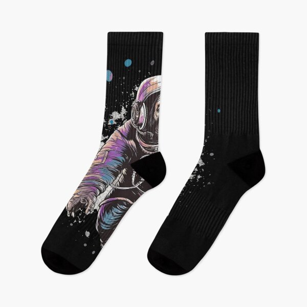 Item preview, Chimpanzee Soaring Weightlessly in Cosmic Abyss designed and sold by DooodleGod.