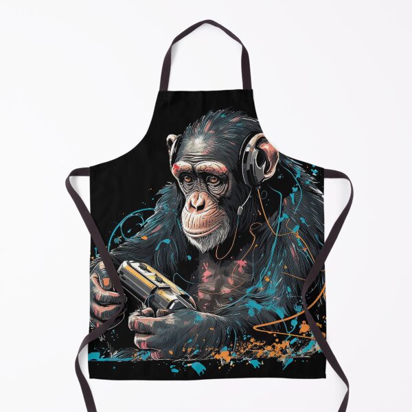 Item preview, Engrossed Chimps: Thrilling Virtual Gaming designed and sold by DooodleGod.