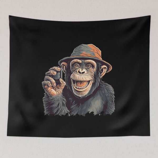 Artikelvorschau, Capture the Joy of Ape Selfies with Our Stylish entworfen und verkauft von DooodleGod.