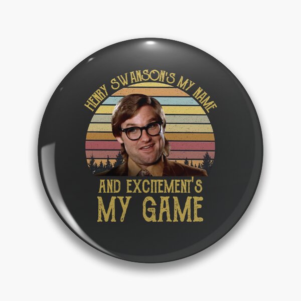 Item preview, Henry Swanson's My Name And Excitement's My Game Retro Vintage Movie T-Shirt designed and sold by JanetMo2.