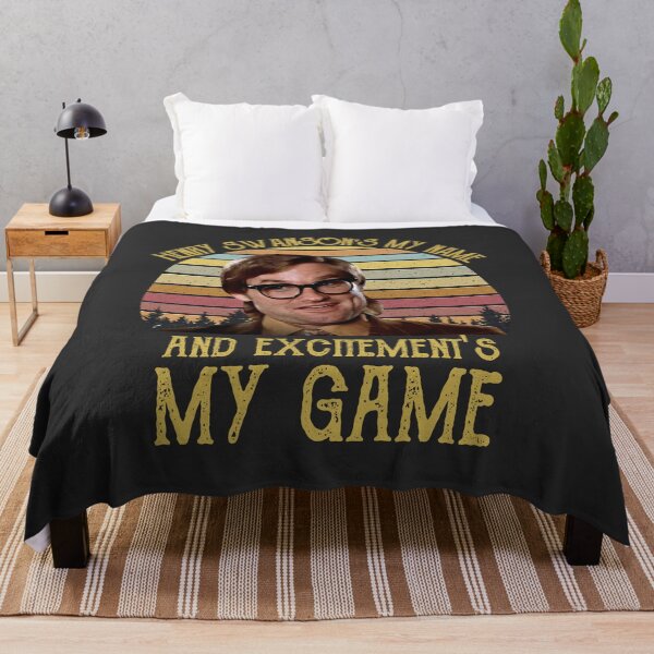Item preview, Henry Swanson's My Name And Excitement's My Game Retro Vintage Movie T-Shirt designed and sold by JanetMo2.