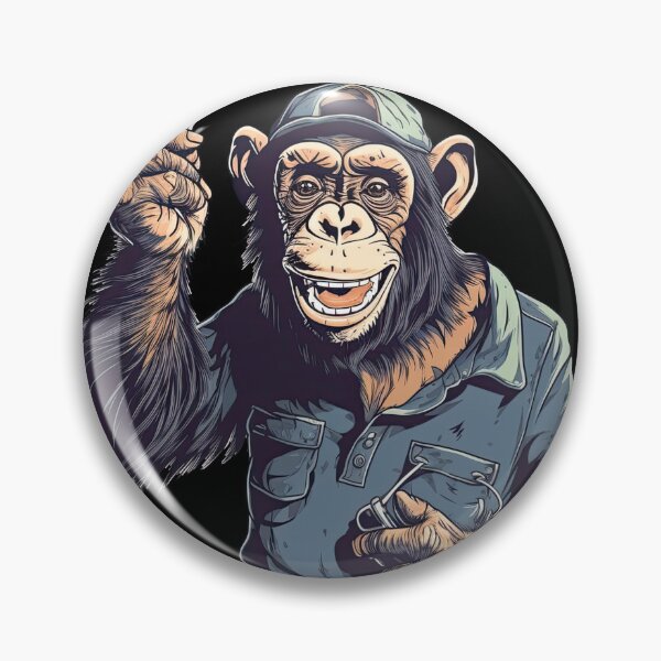Item preview, Spontaneous Click: Chimpanzee Snaps a Selfie designed and sold by DooodleGod.
