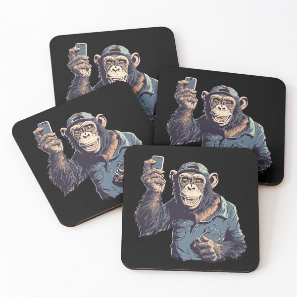 Item preview, Spontaneous Click: Chimpanzee Snaps a Selfie designed and sold by DooodleGod.