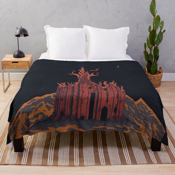 Item preview, Fire Castle on a Mountain Peak 1 designed and sold by RADRussell.