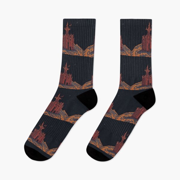 Item preview, Fire Castle on a Mountain Peak 1 designed and sold by RADRussell.