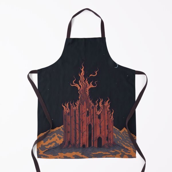 Item preview, Fire Castle on a Mountain Peak 1 designed and sold by RADRussell.