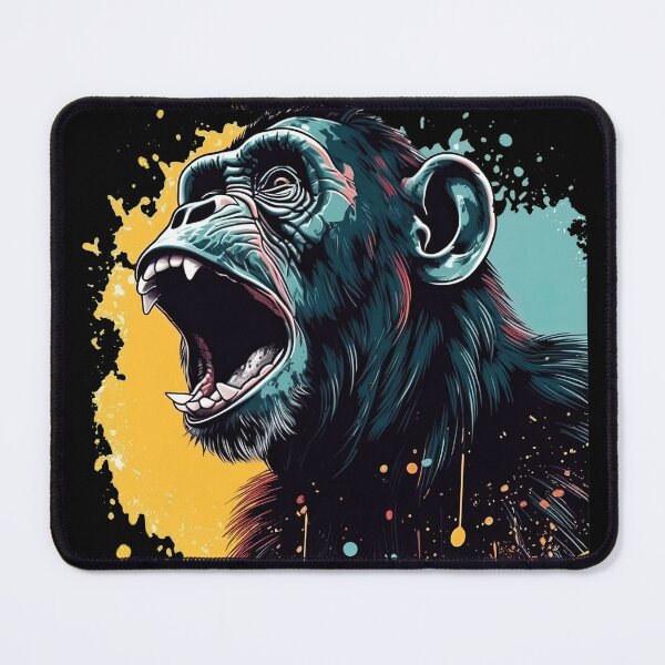 Item preview, Chimpanzee's Furious Skyward Shouting - Wild designed and sold by DooodleGod.