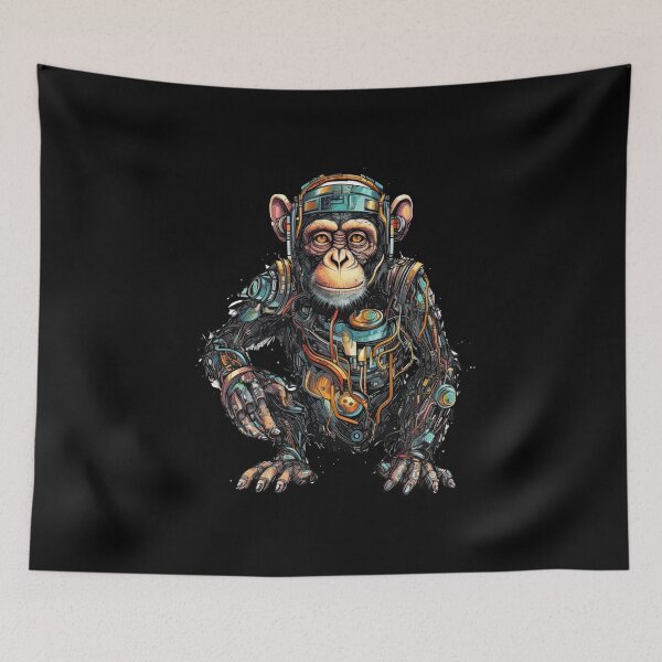 Item preview, Chimpanzee Cyborg: The Future of Tech designed and sold by DooodleGod.