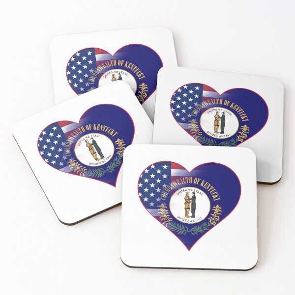 Item preview, State of Kentucky Flag and American Flag Fusion Design designed and sold by Gsallicat.