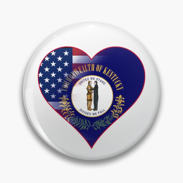 Item preview, State of Kentucky Flag and American Flag Fusion Design designed and sold by Gsallicat.
