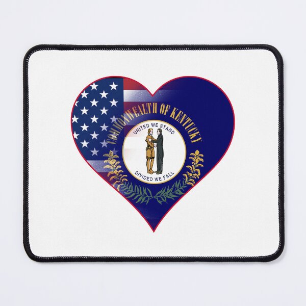 Item preview, State of Kentucky Flag and American Flag Fusion Design designed and sold by Gsallicat.