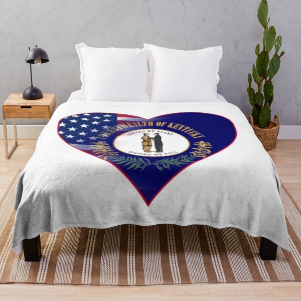 Item preview, State of Kentucky Flag and American Flag Fusion Design designed and sold by Gsallicat.