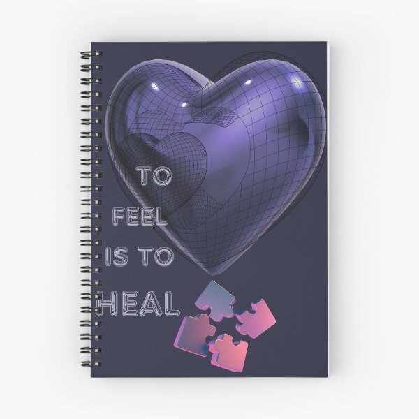 Item preview, 3D Purple Heart Streetwear Cyberpunk T- shirt Design To Feel Is To Heal designed and sold by Cosmodesignart.