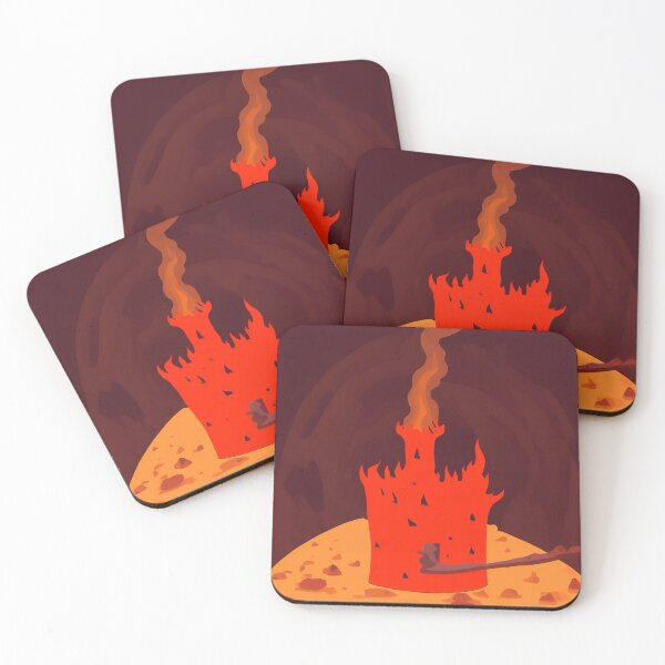Item preview, Fire Castle inside Volcano Caldera designed and sold by RADRussell.