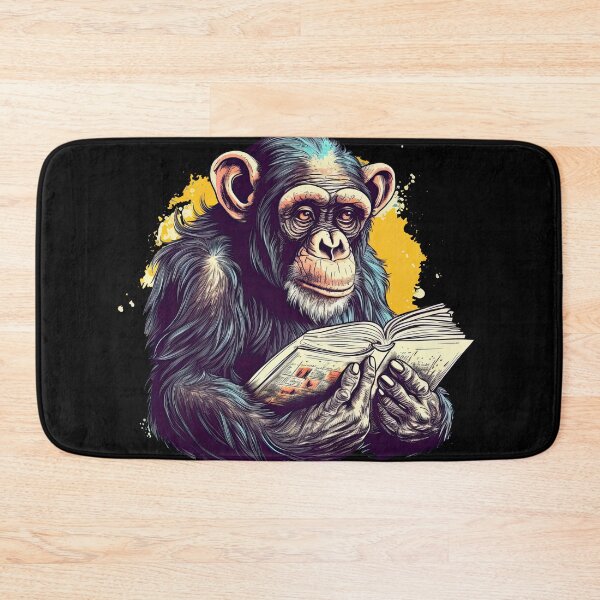 Item preview, Engrossed Chimp: Literate Primates designed and sold by DooodleGod.