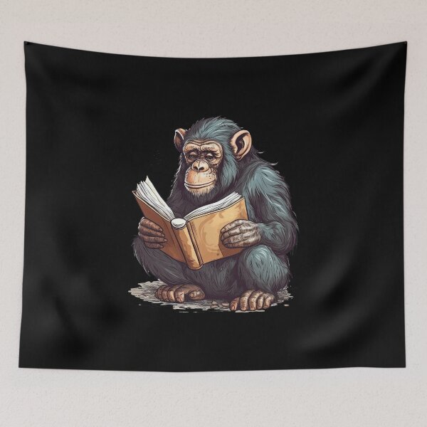 Item preview, Enlightened Chimpanzee: Intensely devouring designed and sold by DooodleGod.