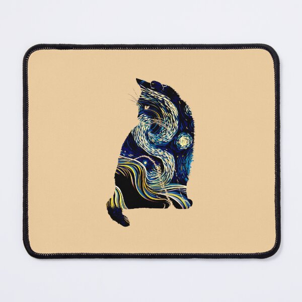 Item preview, Van gogh Starry Night Cat designed and sold by Vangoholic.