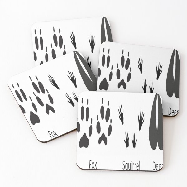 Item preview, footprints fox squirrel deer designed and sold by EdisonLue32.