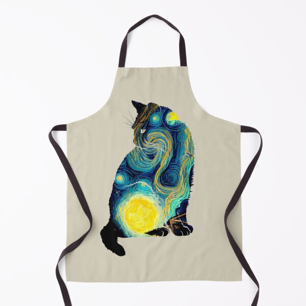 Item preview, Van gogh Starry Night Cat  designed and sold by Vangoholic.