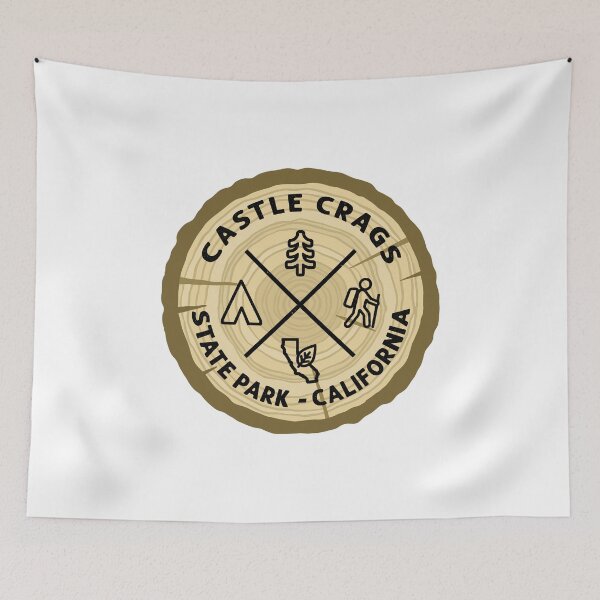 Item preview, Castle Crags State Park California Log Slice designed and sold by VanyaKar.
