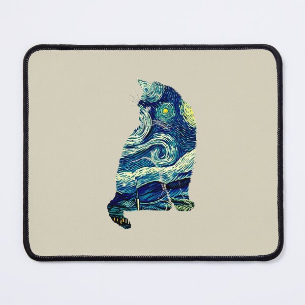 Item preview, Van gogh Starry Night Cat designed and sold by Vangoholic.