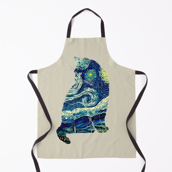 Item preview, Van gogh Starry Night Cat designed and sold by Vangoholic.