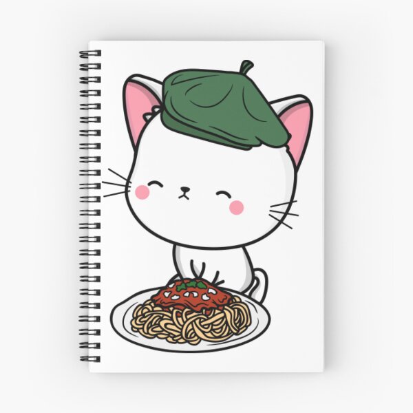 Item preview, Cat eating Spaghetti - White Angora Cat36 designed and sold by tienminh14.