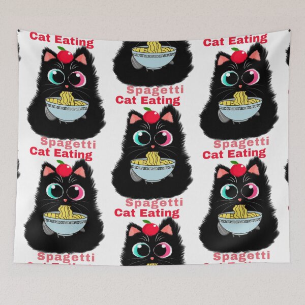 Item preview, Cat Eating Spaghetti funny cat7 designed and sold by tienminh14.