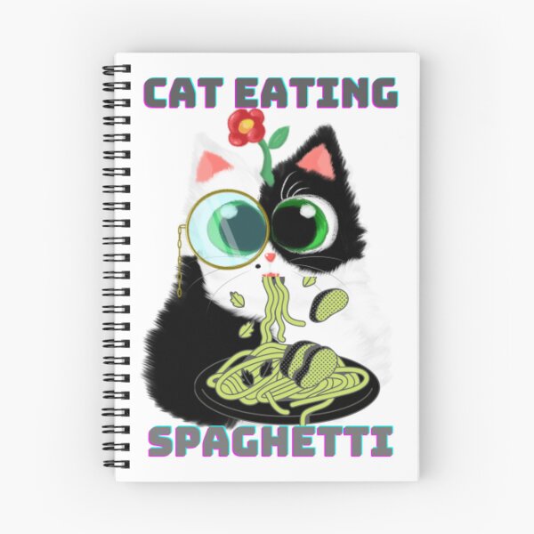 Item preview, Cat Eating Spaghetti. Funny cute cat eating15 designed and sold by tienminh14.