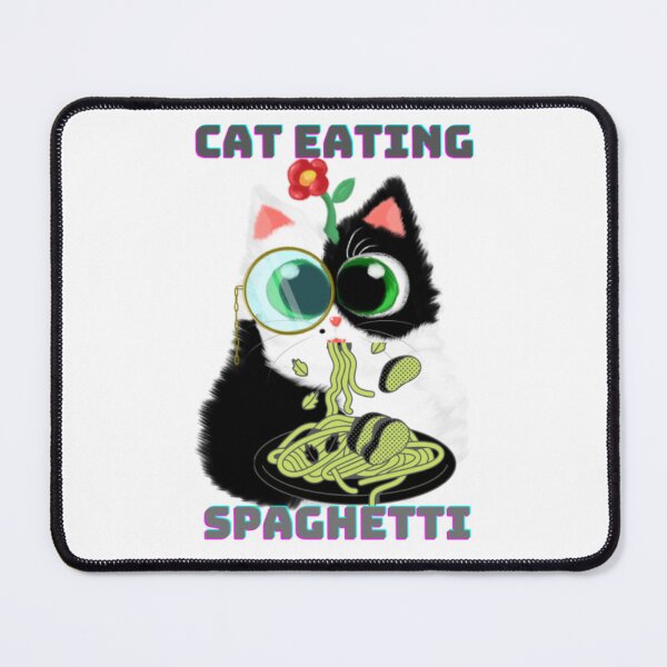 Item preview, Cat Eating Spaghetti. Funny cute cat eating15 designed and sold by tienminh14.