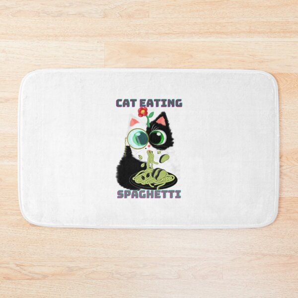 Item preview, Cat Eating Spaghetti. Funny cute cat eating15 designed and sold by tienminh14.