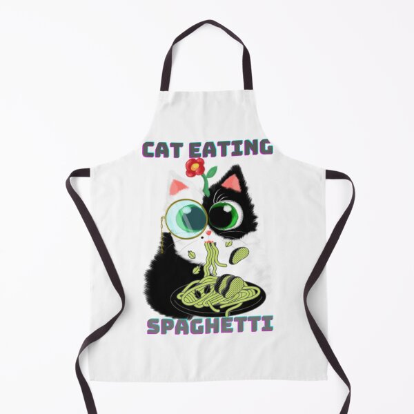 Item preview, Cat Eating Spaghetti. Funny cute cat eating15 designed and sold by tienminh14.