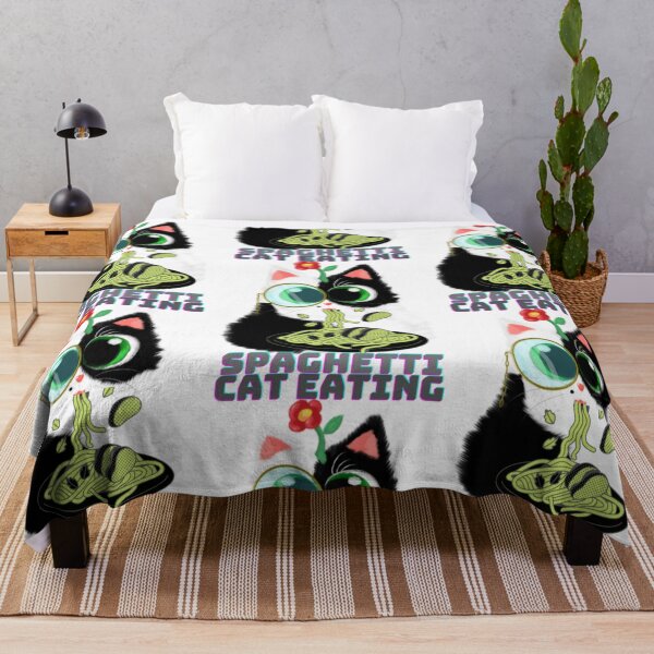 Item preview, Cat Eating Spaghetti. Funny cute cat eating15 designed and sold by tienminh14.