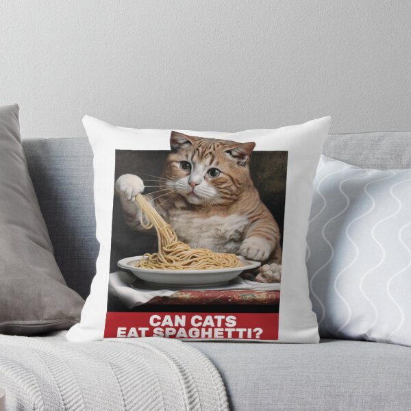 Item preview, Funny Cat Eating Spaghetti. Can cats eat spaghetti24 designed and sold by tienminh14.