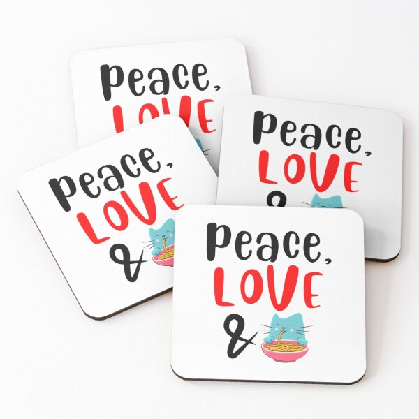 Item preview, Peace Love and Spaghetti Cat15 designed and sold by tienminh14.