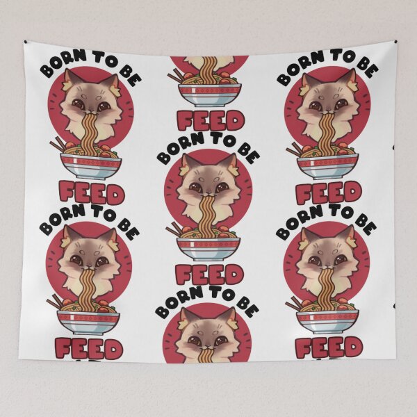 Item preview, Siam cat eating spaghetti8 designed and sold by tienminh14.